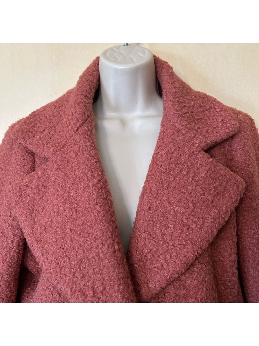 Sam Edelman Women's Cozy Sherpa Jacket in Dusty Rose size S - Picture 2 of 12